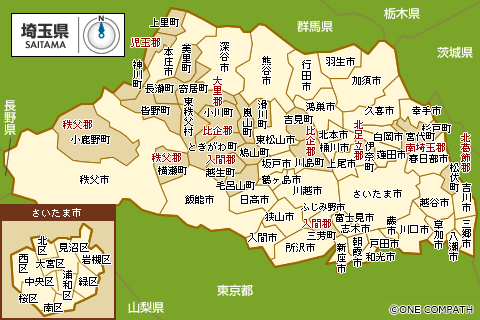 埼玉県 都道府県から地図を検索 マピオン