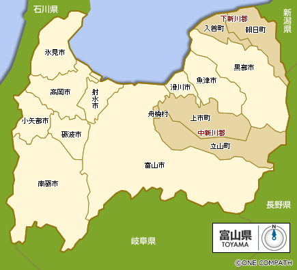 地図（富山県）