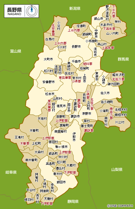 地図（長野県）