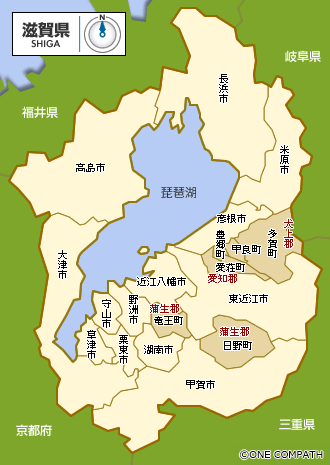 「滋賀県 地図」の画像検索結果