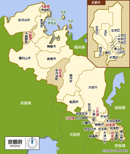 京都府 都道府県から地図を検索 マピオン