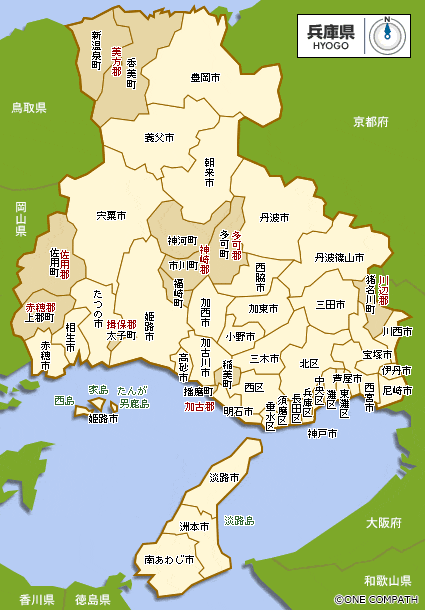 兵庫県 都道府県から地図を検索 マピオン