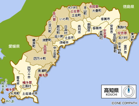 地図（高知県）