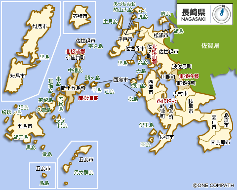 地図（長崎県）